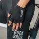 6. Rockbros TLS004 ROAD TO SKY Short Shock Absorbing Cycling Gloves S - Black