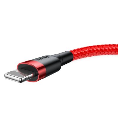3. Baseus Cafule USB-A / Lightning 2A QC 3.0 cable 3 m - red