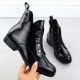 2. Women's patent leather black ankle boots S.Barski HY52-527