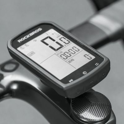 2. Rockbros WT-2 Bike Computer Holder with AirTag Space - Black