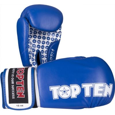 2. TOP TEN "FIGHT" RTT-2 Boxing Gloves 10 oz (WAKO APPROVED)