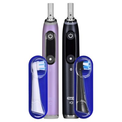 22. Braun Oral-B iO 9N Electric Toothbrush Set DUO BLACK ONYX & ROSE QUARTZ