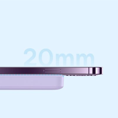 10. Baseus Magnetic Mini Inductive Powerbank 10000mAh 20W - Purple + USB-C - USB-C Cable