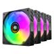 7. TACENS MARS MF-SI4KIT FANS 120 ARGB x4 BK - fans + hub + remote control (TACMARS-MFSI4KIT)