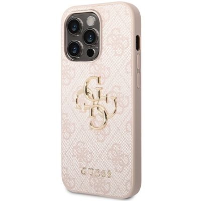 2. Guess 4G Big Metal Logo case for iPhone 15 Pro - pink