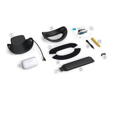 6. BoboVR P4U Head Strap with Battery for PICO 4 Ultra and Ultra Enterprise - White and Black