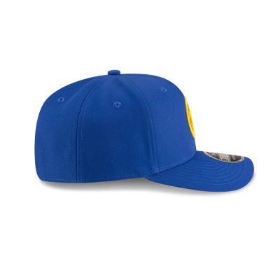 4. New Era 9SEVENTY Golden State Warriors NBA Team Blue Stretch Snapback Cap - 60755456