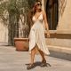 5. Women's black and gold platform sandals Artiker 58C1741