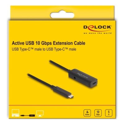 3. DeLOCK 80028 USB Cable USB 3.2 Gen 2 (3.1 Gen 2) 5 m USB C Black