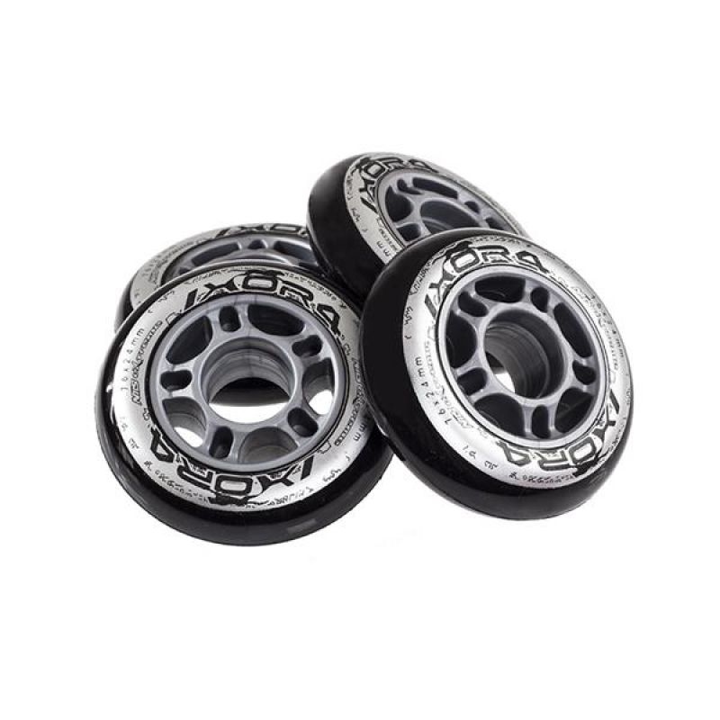 18. PU 76x24 82A BLACK WHEELS (4 pcs.) NILS EXTREME