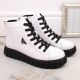 4. Filippo W PAW382B white leather platform ankle boots