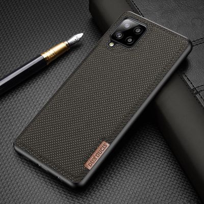 16. Dux Ducis Fino case covered with nylon material for Samsung Galaxy A42 5G green