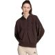 Women's adidas Seasonal Essentials Animal Print 3-Stripes Full-Zip Hooded Sweatshirt Brown KV9299