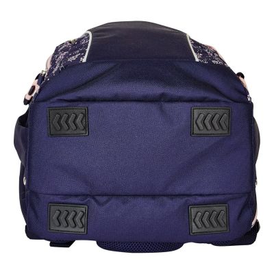 6. Herlitz Ultimate Blossom Backpack School Backpack Beige, Navy Blue (Navy) Polyester