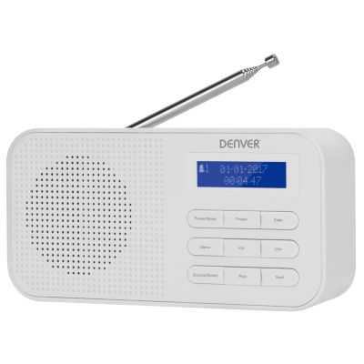 3. Denver DAB-42 Personal Digital Radio, White