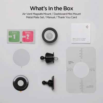 11. Spigen MFT13 MagSafe Car Holder for Cockpit or Air Vent - Black