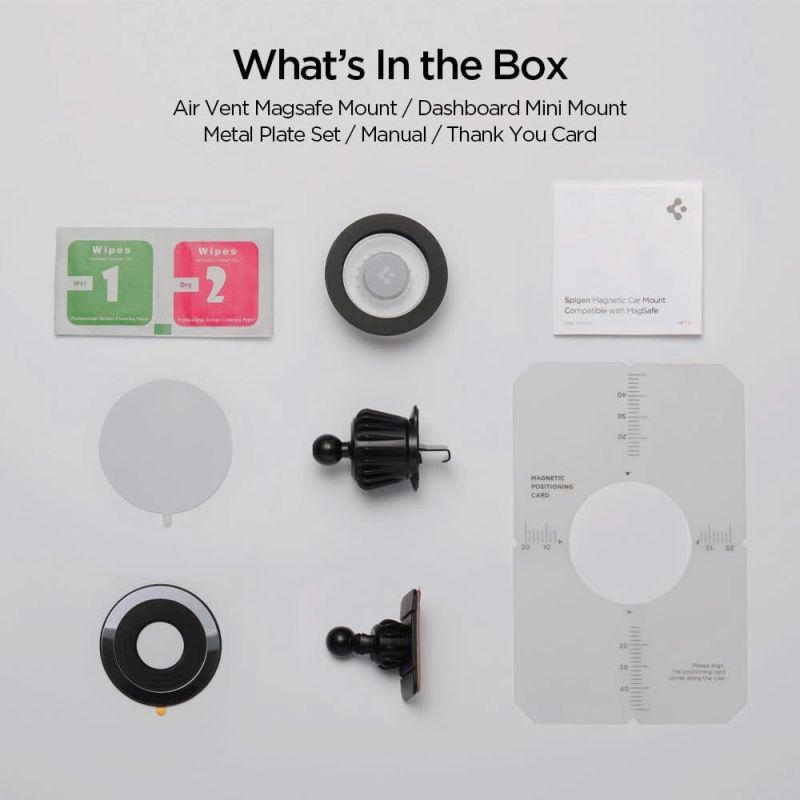 11. Spigen MFT13 MagSafe Car Holder for Cockpit or Air Vent - Black