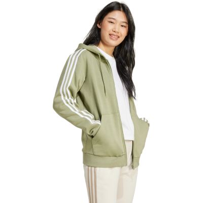 12. adidas Essentials 3-Stripes Full-Zip Fleece Sweatshirt W JP2352