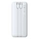 3. Baseus Lipow 20000mAh 22.5W Powerbank with two built-in cables with additional Baseus Simple USB-A - USB-C 3A 20cm cable - white