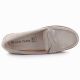 4. Women's taupe suede moccasin shoes Vice Versa 834280