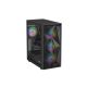 5. NATEC GENESIS DIAXID 605 ARGB MIDI TOWER USB-C GAMING CASE WITH WINDOW BLACK