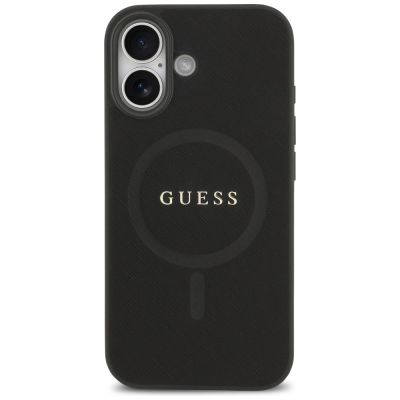3. Guess Saffiano Classic Logo MagSafe case for iPhone 17 - black