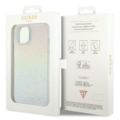 8. Guess IML Faceted Mirror Disco Iridescent case for iPhone 12/12 Pro - multicolor