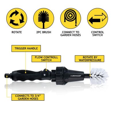 36. DUNLOP ROTARY BRUSH FOR WASHING WHEELS, LENGTH 36.5 CM
