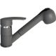 2. PYRAMIS FIDO granite grey concrete 090921838 kitchen tap with pull-out spout grey