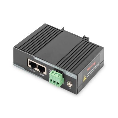 12. Industrial PoE+ power supply. Gigabit, 802.3 af/a