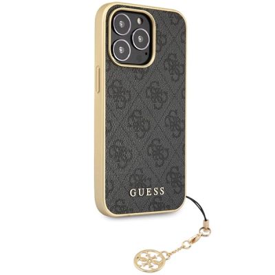 4. Guess 4G Charms Collection case for iPhone 14 Pro - gray