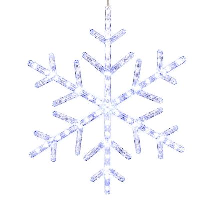 9. SNOWFLAKE DECORATIVE HANGING 40LED WHITE