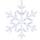 9. SNOWFLAKE DECORATIVE HANGING 40LED WHITE