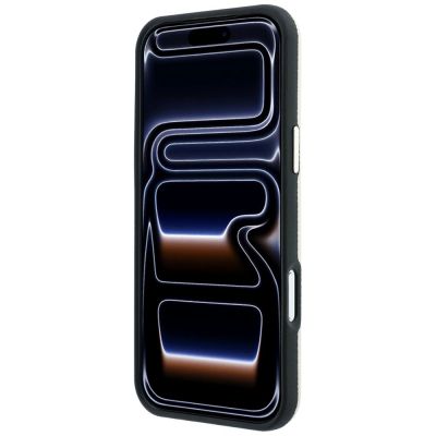 5. Guess Grained Round Strass Logo MagSafe Case for iPhone 18 Pro Max / 17 Pro Max - Beige