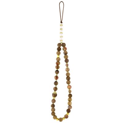 2. Guess 4G Strap Triangle Logo MagSafe case for iPhone 17 Pro - brown