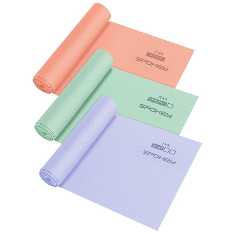 3. Set of 3 Spokey RIBBON TEX SET fitness bands