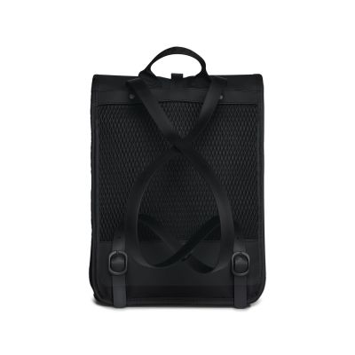 2. Rains Rolltop Rusksack Mesh Mini Black W3 Backpack 13350 01