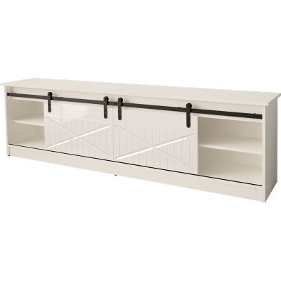 3. GRANERO TV cabinet 200x56.7x35 white/white gloss
