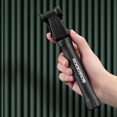 3. ROCKBROS TM-1701P 80 PSI Mini Bicycle Pump for Presta and Schrader Valves - Black