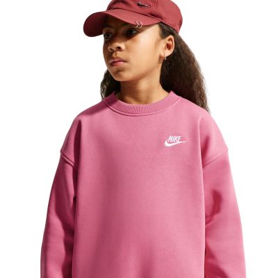 4. Nike Sportswear Club Fleece Kids' Sweatshirt Pink FD2923 641