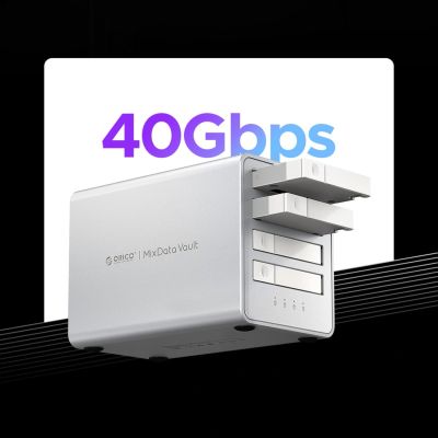 6. Orico 8848U4 DAS Series 4-Bay M.2 NVMe SSD Disk Array - White