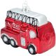 3. Glass Christmas Bauble in the Shape of a Fire Truck SASKA GIFT & DECOR