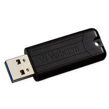 Verbatim PinStripe USB Flash Drive 128GB USB Type-A 3.2 Gen 1 (3.1 Gen 1) Black