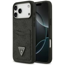 Guess 4G nauble Card Triange Case for iPhone 18 Pro Max / 17 Pro Max – black