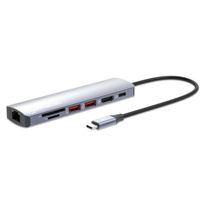Manhattan 153966 Wired Docking Station USB 3.2 Gen 2 (3.1 Gen 2) Type-C Silver