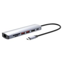 Manhattan 153966 Wired Docking Station USB 3.2 Gen 2 (3.1 Gen 2) Type-C Silver
