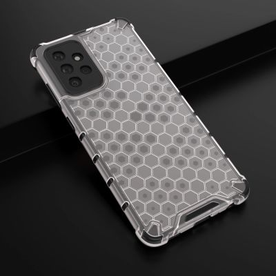 14. Honeycomb Case armor cover with TPU Bumper for Samsung Galaxy A72 4G transparent