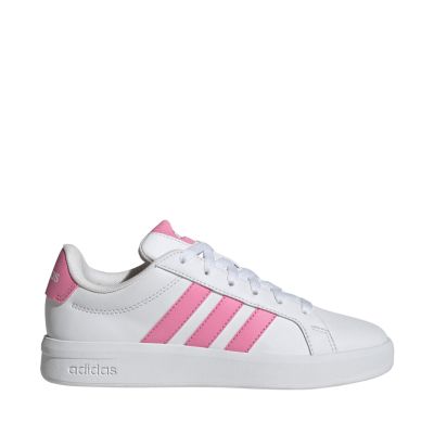 Adidas Grand Court 3.0 kids' shoes white and pink HP3528