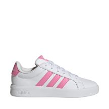 Adidas Grand Court 3.0 kids' shoes white and pink HP3528