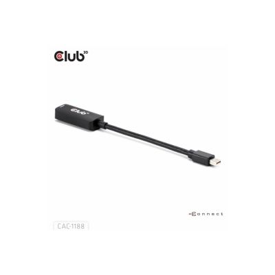 CLUB3D CAC-1188 Cable Adapter 0.09m Mini DisplayPort HDMI Black